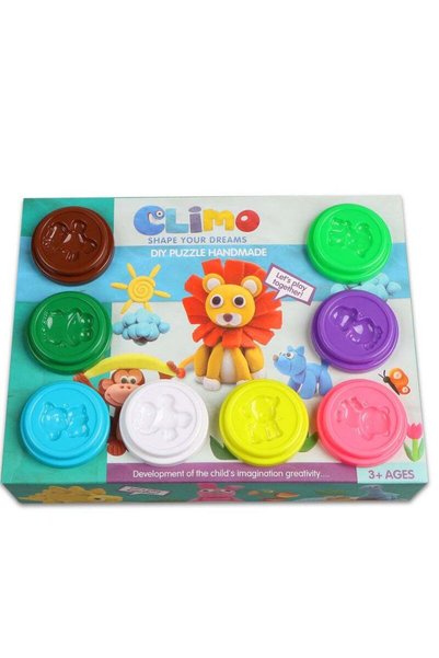 CLIMO - طين ملون 4 قطع |   عجينة لعب ناعمة وغير سامة للأطفال