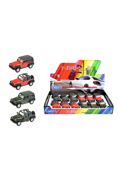 Toi-Toys Χυτό Jeep Wrangler Rubicon με μηχανισμό ρυμούλκησης - Welly
