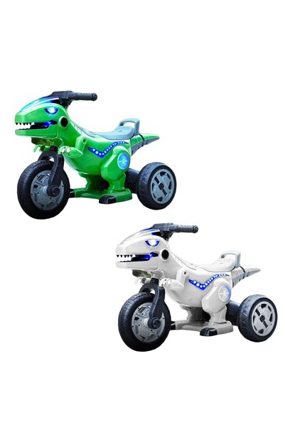 OEM Motocicletă electrică de plimbare pentru copii, model dinozaur, 12V, 2 mo...