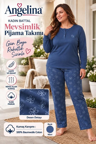 Tarık Homewear Tarık Angelina Set de pijamale de tranziție (primăvară-toamnă)...