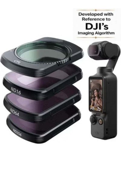 Korax مجموعة فلاتر عدسات مغناطيسية لجهاز DJI Osmo Pocket 3، تتضمن 4 قطع: CPL ...