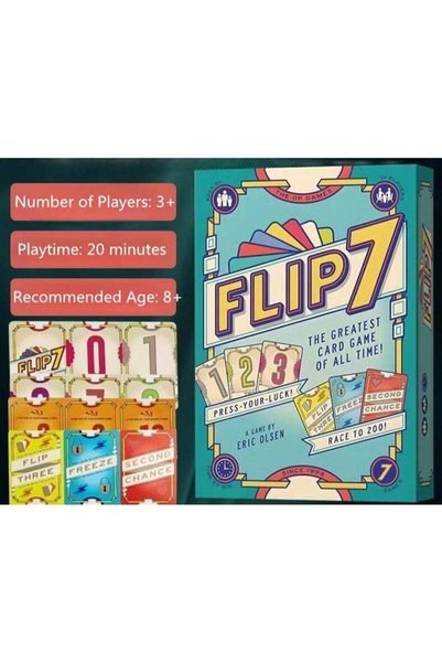 Flip 7، المزيج المثالي بين الحظ والمهارة، لعبة بطاقات سريعة الإيقاع ومثيرة لل...