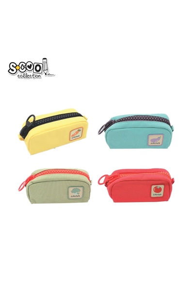 S COOL Pencil Pouch CANVAS URBAN, 20.5x10.5x6 cm - S-COOL