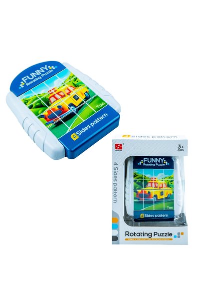OEM Puzzle educativ rotativ pe 4 fețe, Vehicule