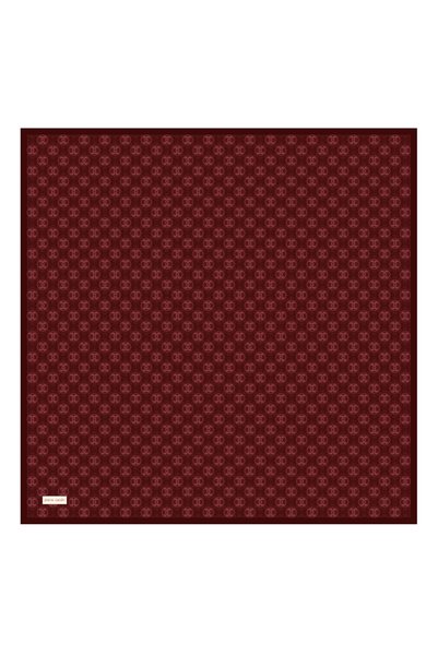 Pierre Cardin وشاح حريري أحمر مقاس 90×90