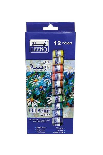 LEENO Oil Paints Finish Set,12 Classic Oil Colors (12 ml) Multicolour