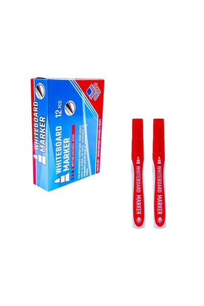 S COOL Markere pentru tablă albă, roșii, 2-3,5 mm, set de 12 - OFFISHOP