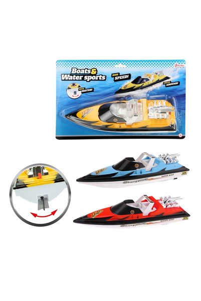 Toi-Toys Barcă de jucărie cu motor, pe baterii, 34 cm