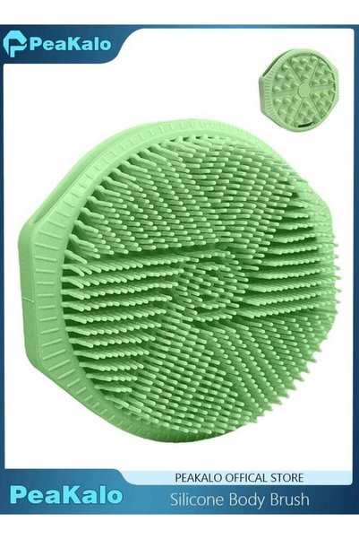 PeaKalo Silicone Loofah Shower Ball - Soft Bristle Bath Brush for Body Acne, ...