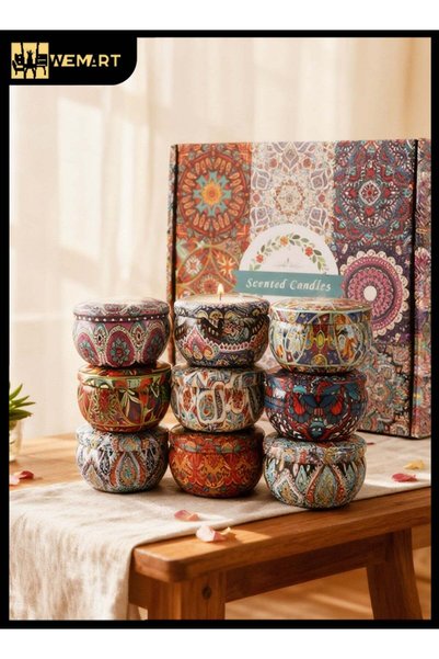 Wemart Scented Candles Gift Set Aromatherapy Candle Smokeless with Natural So...