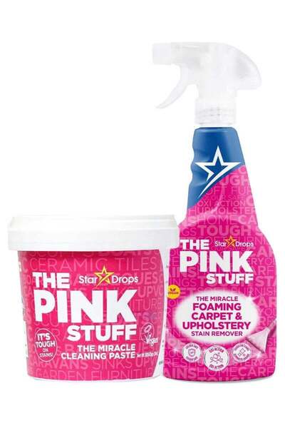 THE PINK STUFF Miracle Carpet & Upholstery Deep Cleaning Kit: Foaming Stain R...
