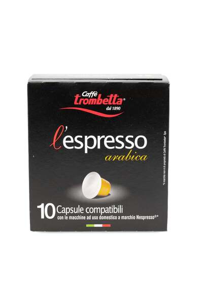 Trombetta Capsule cafea espresso Arabica Trombetta, 10 buc