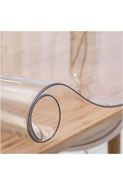 sharpdo Rectangular Table Protector Wipeable Table Cover Transparent 100 x 14...