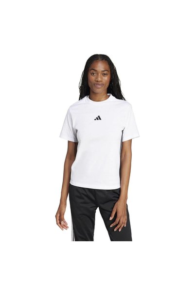 adidas Γυναικείο Βασικό Μπλουζάκι 3-S Βαμβακερό