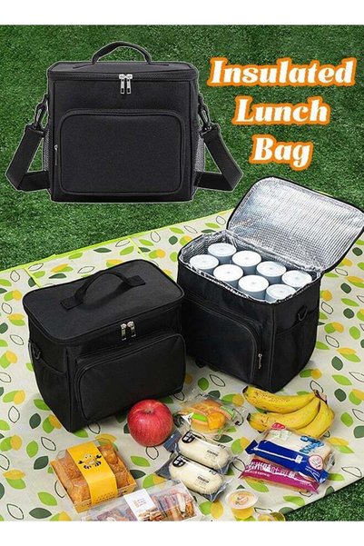 Mi VAZA Insulated Lunch Bag - Large Capacity - Leakproof Cooler Bag with Adju...