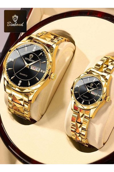 BINBOND Ladies Quartz Watches Top Brand Luxury Fashion Business Waterproof We...