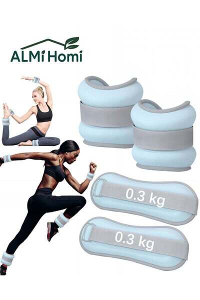 almihomi Soft Ankle Weights Wrist Weights – 0.5kg Each (1 Pair), Adjustable S...