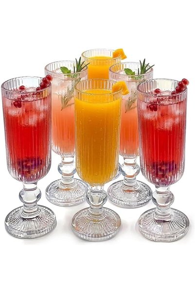Generic Long Glass, 150ml Premium Transparent Glass for Ideal for Juice, Wate...