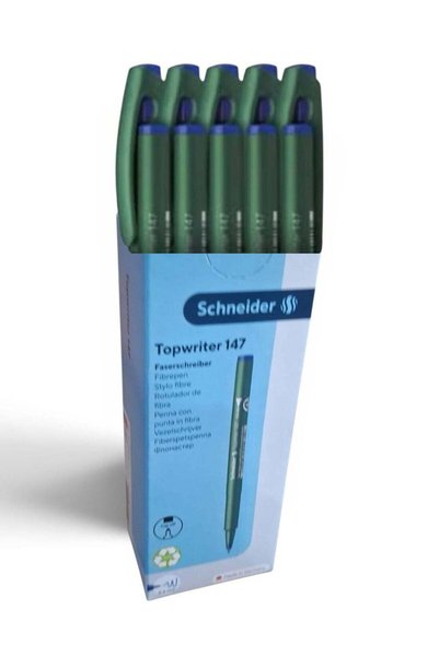 SCHNEIDER طقم أقلام توب رايتر 147 مكون من 10 قطع - أزرق