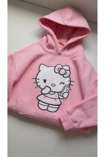 Generic Brand Women's Winter Hoodie Hello Kitty Design