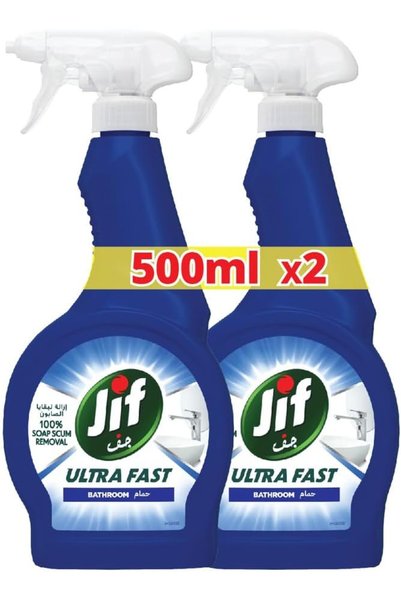 Jif بخاخ منظف فائق السرعة، يحتوي على جزيئات تنظيف قوية لتنظيف عميق، مناسب للا...