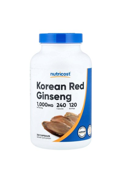Nutricost , Korean Red Ginseng, 240 Capsules (500 mg per Capsule)