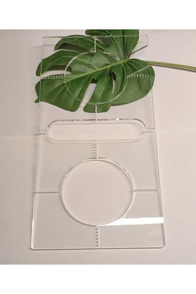 Slasa Clear Acrylic Cigar Ash Tray Template Router Jig Woodworking Craft 16''...