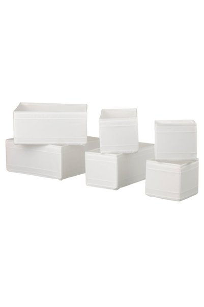 BuyandTry SKUBB Box, set of 6, white