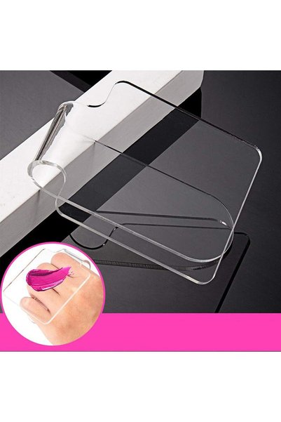 Slasa Professional Makeup Palette Acrylic Hand-held Mixing Tray Foundation Ey...