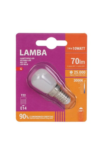 Lamba Bec LED E14 1W – Lumină Caldă, 70 lm – Durată 25.000 ore