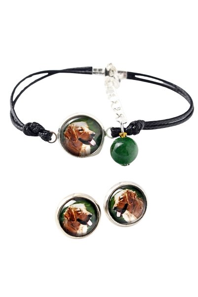 Art - Dog Set de brățară și cercei Art-Dog Golden Retriever cu fotografie de ...