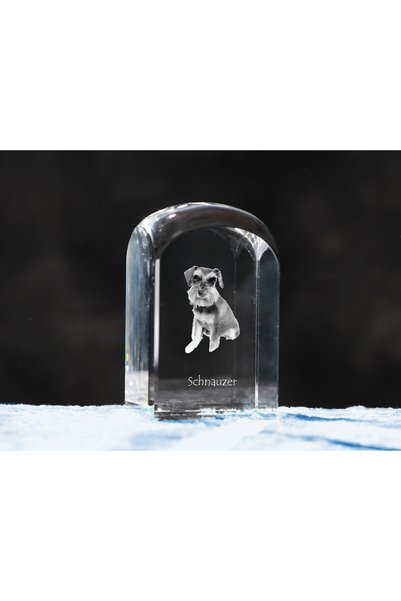 Art - Dog Prespapier de cristal Art-Dog Schnauzer cu gravură de câine - Crist...