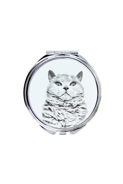 Art - Dog Art-Dog Oglindă de buzunar Selkirk Rex cu imprimeu pisică - Oglindă...