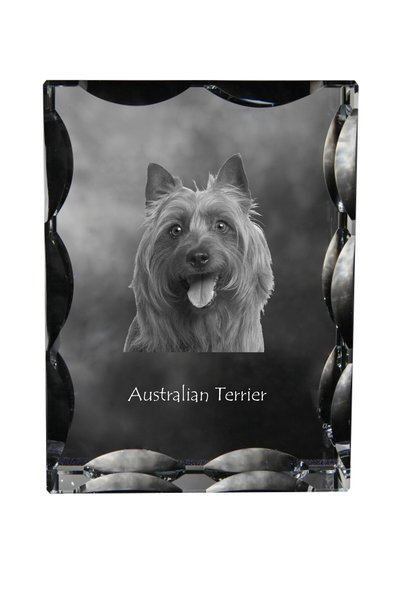 Art - Dog Art-Dog Cristal dreptunghiular cu margini decorative, Terrier Austr...