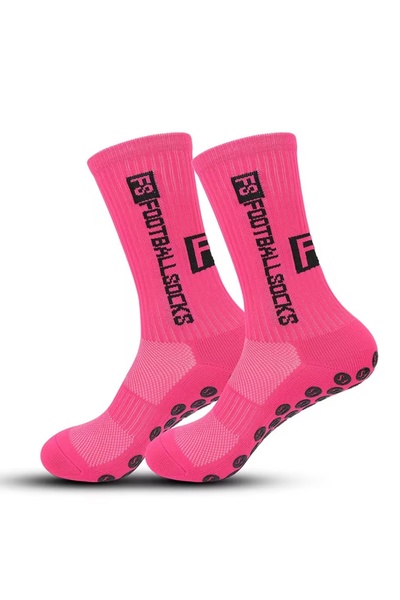 Fs Șosete Sport Antiderapante Unisex, Lungi, cu Grip din Silicon, pentru Fotb...