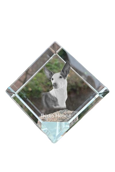 Art - Dog Prespapier Cub de Cristal Art-Dog Ibizan Hound cu Gravură Canină - ...