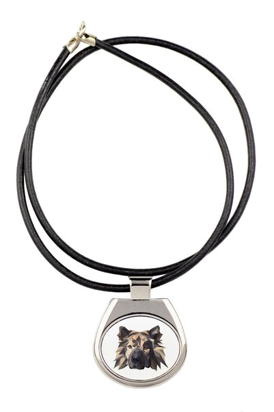 Art - Dog Colier Art-Dog Eurasier cu design geometric de câine - Lungime 50 c...
