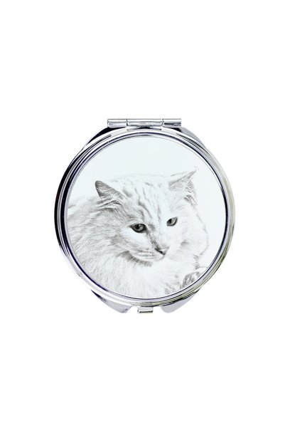 Art - Dog Art-Dog Oglindă de buzunar din Angora turcească cu imprimeu pisică ...