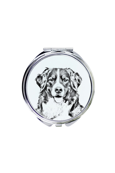 Art - Dog Art-Dog Oglindă de buzunar cu câine de munte Bernese - Oglindă dubl...