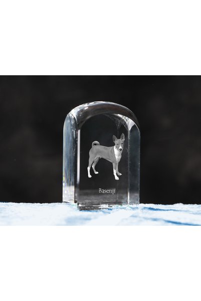 Art - Dog Prespapier de cristal Art-Dog Basenji cu gravură de câine - Cristal...