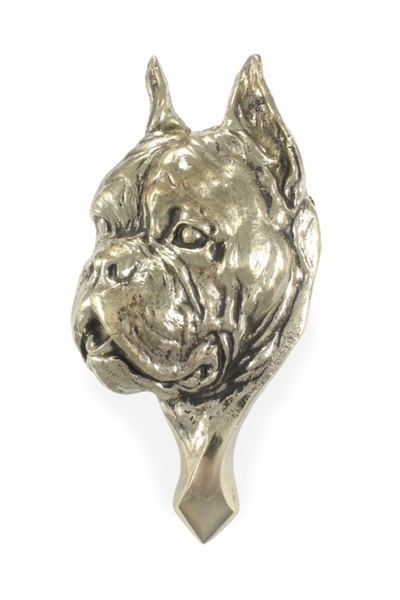 Art - Dog Art-Dog Bătător de ușă din alamă lustruită, model Boxer - Cap de câ...