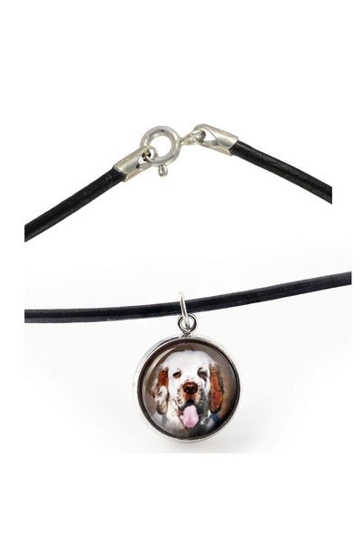 Art - Dog Colier Art-Dog Clumber Spaniel cu fotografie de câine