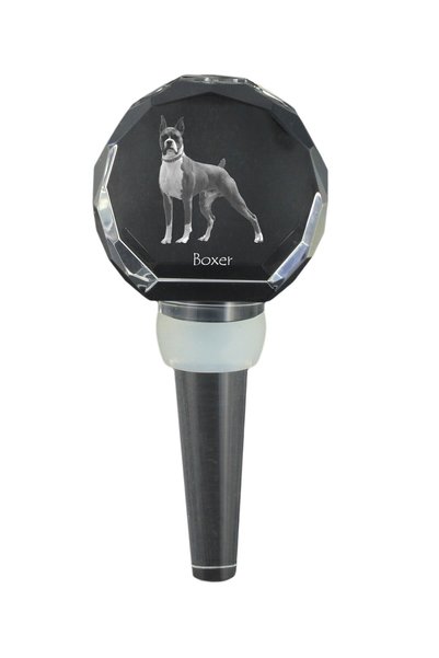 Art - Dog Art-Dog Dop de sticlă din cristal Boxer cu gravură de câine