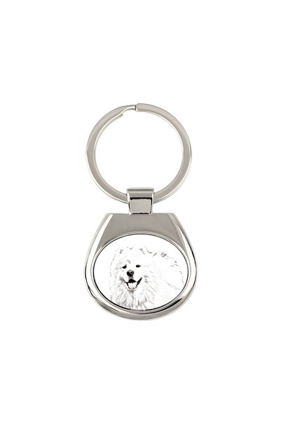 Art - Dog Breloc Art-Dog Samoyed cu imprimeu de câine - Stil schiță cu creion...