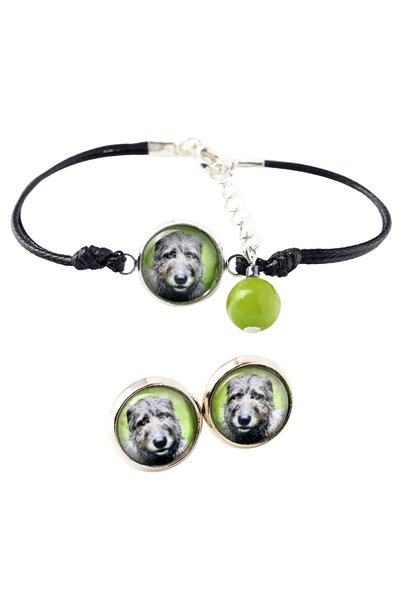 Art - Dog Set de brățară și cercei Art-Dog cu lupul irlandez și fotografie cu...