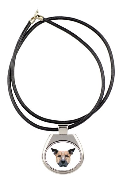 Art - Dog Colier Art-Dog Staffordshire Bull Terrier cu design geometric de câ...