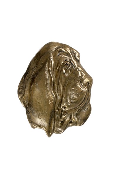 Art - Dog Art-Dog Bas-Relief din Bronz Turnat la Rece cu Cap de Câine Basset ...
