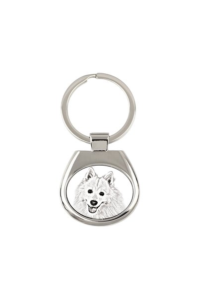 Art - Dog Breloc Art-Dog Spitz Japonez cu imprimeu de câine - Stil schiță cu ...