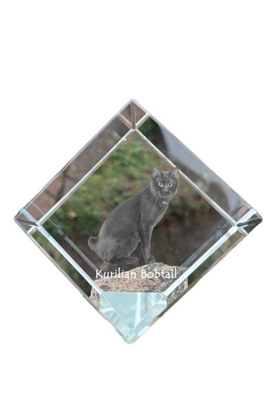 Art - Dog Prespapier Cub de Cristal Art-Dog cu Gravură Pisică Kurilian Bobtai...