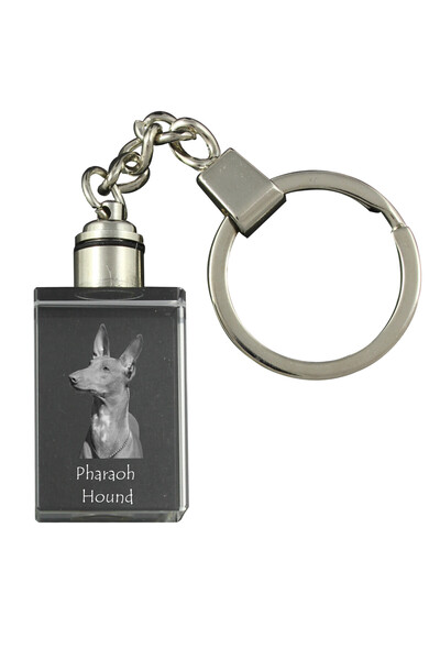 Art - Dog Breloc de cristal Art-Dog Pharaoh Hound cu gravură de câine - Crist...